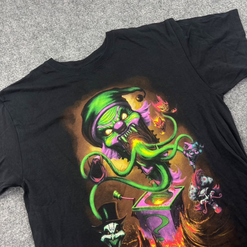Insane Clown Posse T-Shirt Large Black Riddle Box Graphic Band Tee Mens